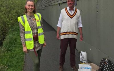 Amazing Ukraine artist begins huge mural for Laois Tidy Towns