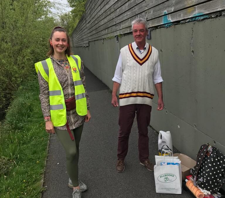 Amazing Ukraine artist begins huge mural for Laois Tidy Towns